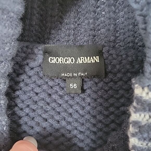 Giorgio Armani Chunky Men's Knit Sweater XXL 56 - Picture 14 of 16